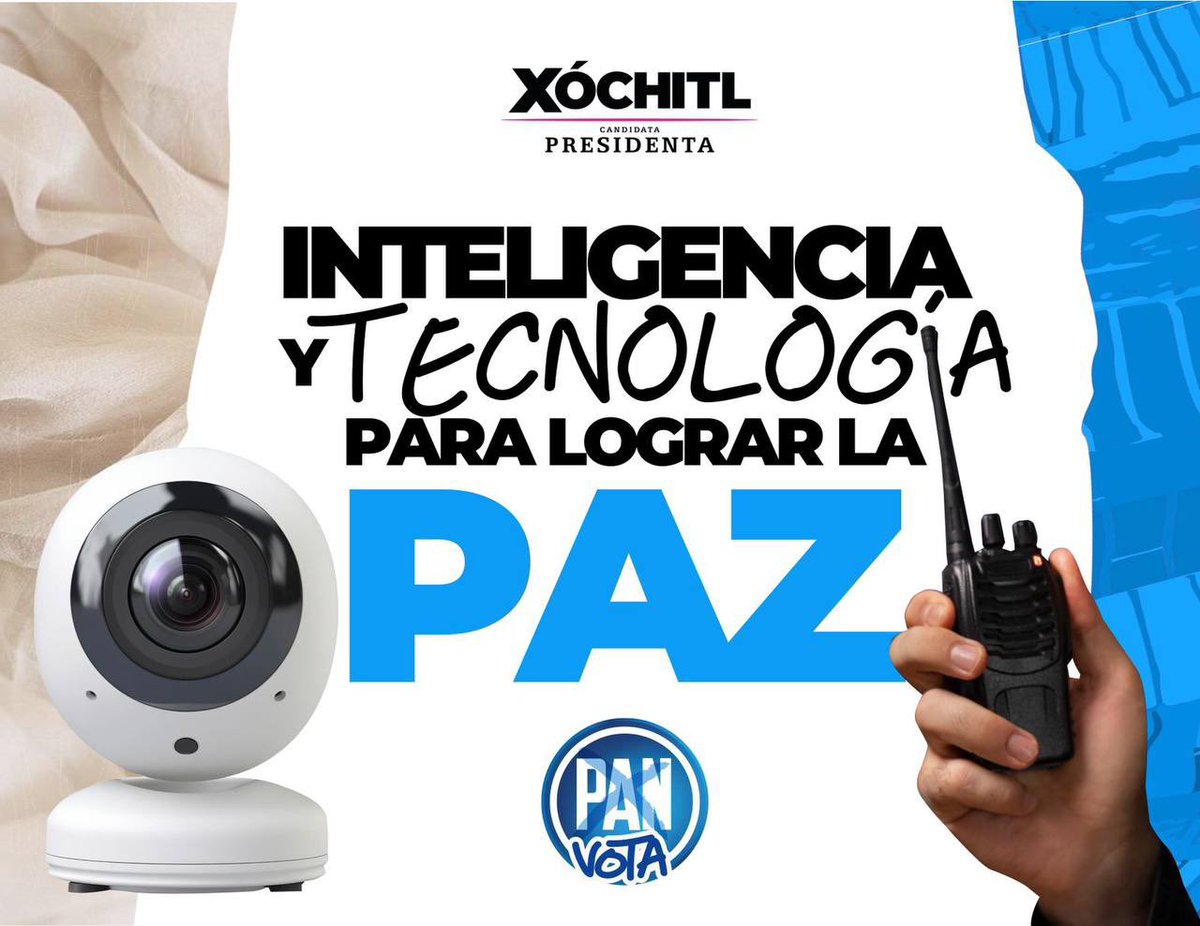 ¡#FelizJueves! #México está cada vez más cerca de implementar programas de seguridad eficientes, basados en tecnología de punta e inteligencia, para dar resultados que garanticen paz para las familias mexicanas. ¡A seguir apoyando a #XóchitlPresidenta!