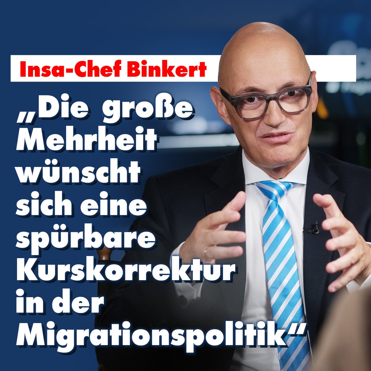 Die Ergebnisse der großen Insa-Umfrage zum Thema Migration sprechen eine eindeutige Sprache. Im Gespräch mit NIUS ordnet Insa-Chef Hermann Binkert die Zahlen ein. Die Stimmung im Land beim Thema Migration sei längst gekippt, meint Binkert. nius.de/gesellschaft/i…