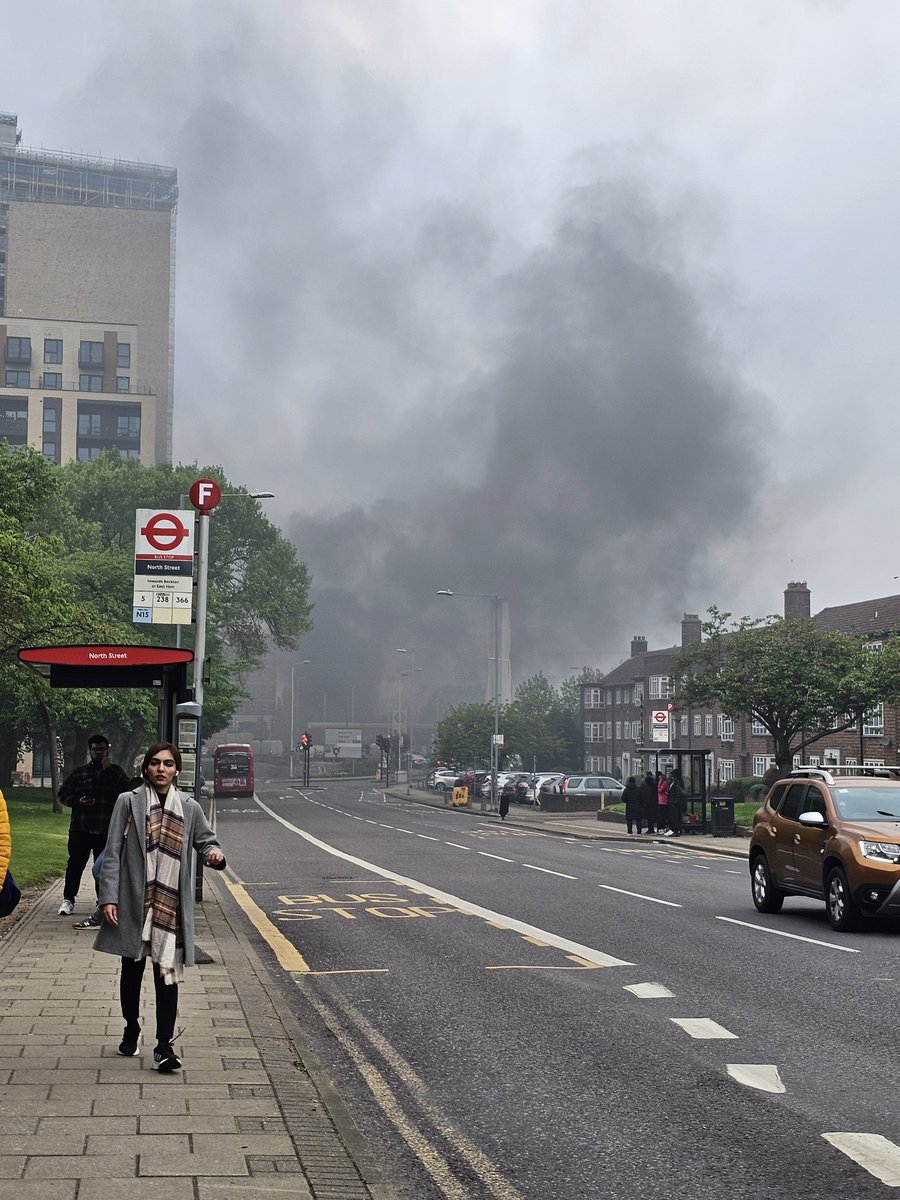 Massive fire near a petrol station 

Ohdear