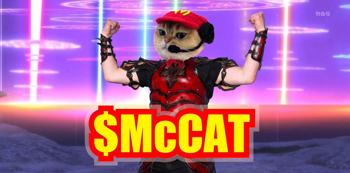 $McCAT display name is now 'McCAT'!!! We are CRYPTO SENSATION!!! 💪😻✨ #Solana #solmemecoin #mcdonalds #catmeme