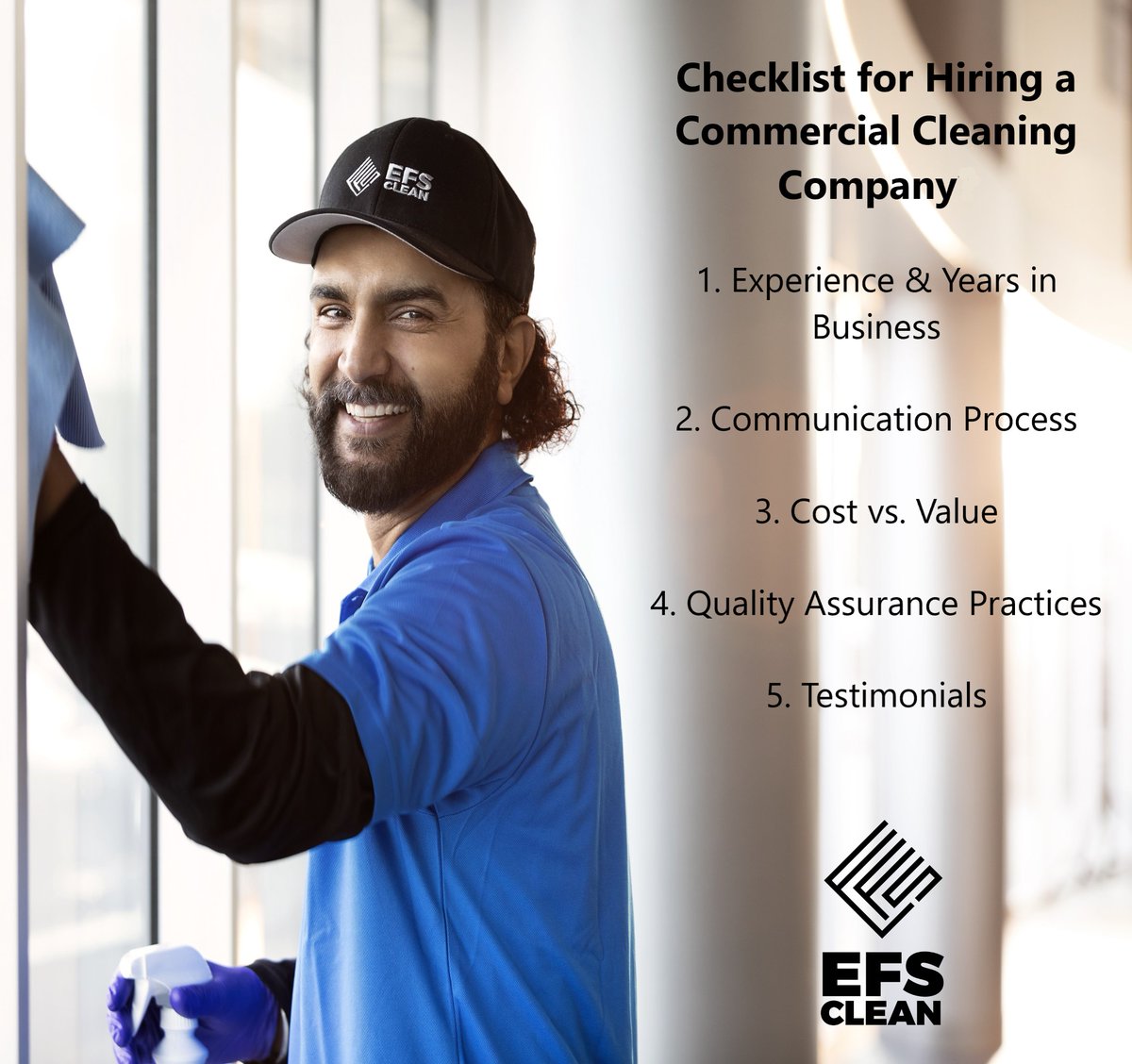 Use this checklist for hiring commercial cleaning services. You're welcome:) #cleaningservicescalgary #janitorialservicescalgary