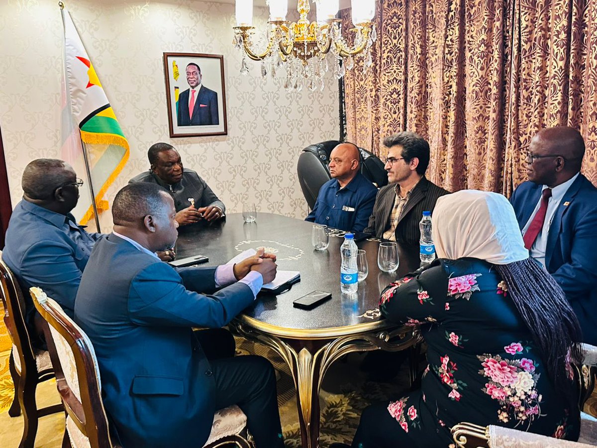 #Zimbabwe & #Iran are expanding their collaboration in the #medical field with two Iranian health companies expected to set up shop in #Zimbabwe this year which will improve our #healthcare #sector. @Zim_Vision2030
@ZimGvt_NDS1 @MoHCCZim