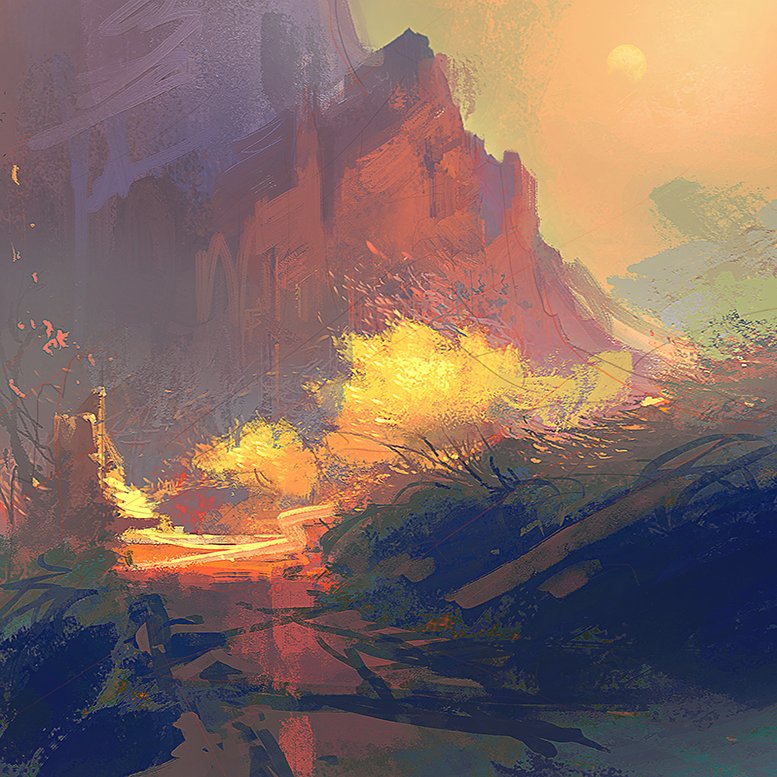 Inspired by a trip through Utah. #Photoshop #digitalpainting