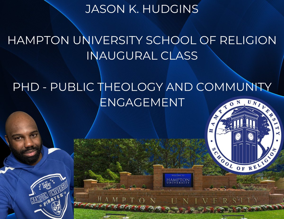 The Hampton Redemption Tour begins this summer. I have been accepted as a member of the inaugural class of the Hampton University School of Religion where I will earn my PhD in Public Theology and Community Engagement! #hamptonuniversity #HomeByTheSea #futuredoctor