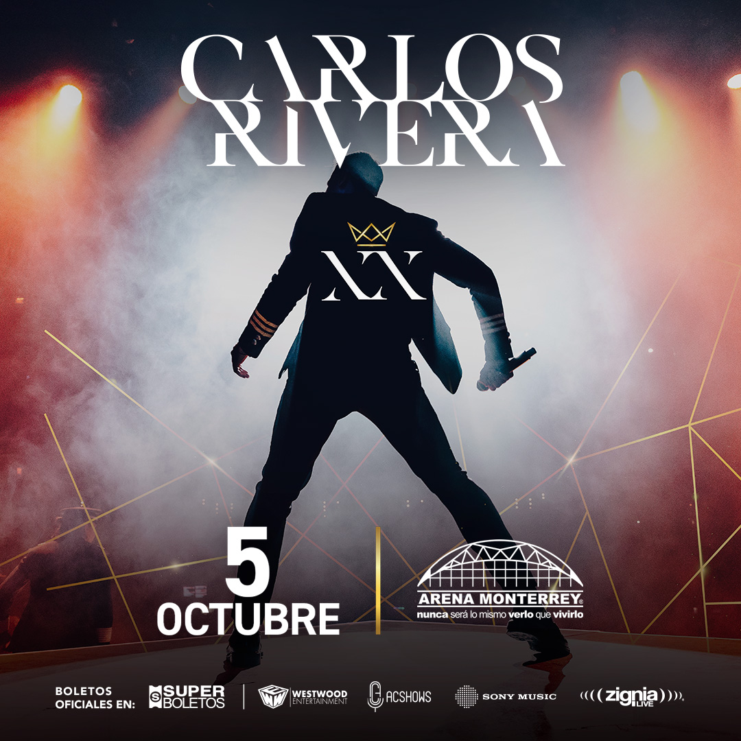 💥 @_CarlosRivera  en la #ArenaMonterrey este 5 de Octubre💥

🚨 Comenzamos con nuestra venta general 🚨

Prepárate para vivir una noche muy especial ✨

Adquiere tus boletos en Superboletos➡️ superboletos.com/landing-evento…