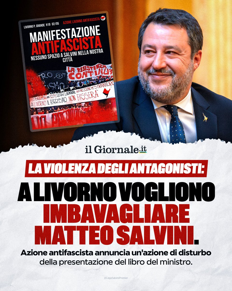 Imbavagliarmi??? Chissà che azione di “disturbo” avranno mai architettato! E invece, alla faccia di questi sinceri democratici “antifascisti”, stasera ci vediamo a Livorno, Cinema Teatro 4 Mori, ore 21!