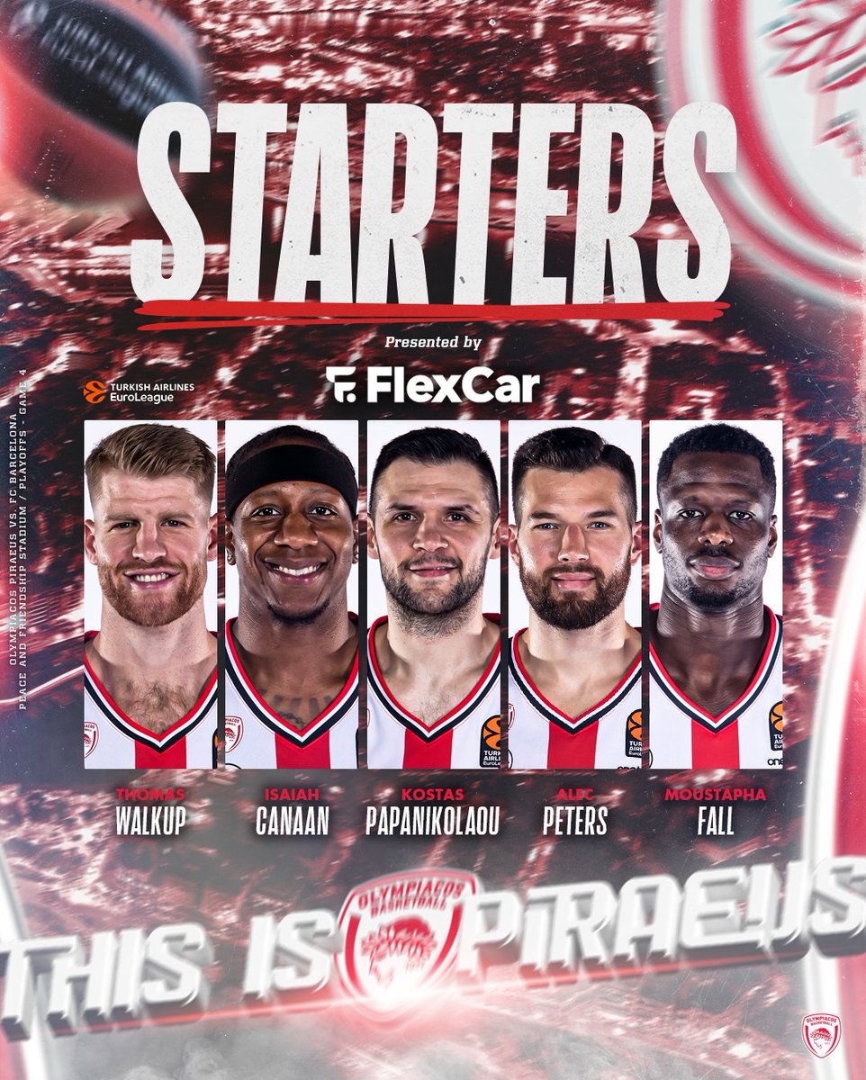 The starters!
#OlympiacosBC #EveryGameMatters #WeAreOlympiacos #TogetherWeFight #OLYBAR