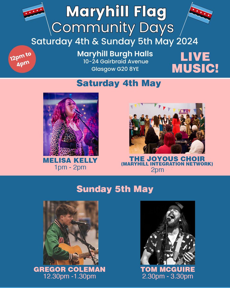 Plus, #AFlagForMaryhill Weekend will feature music from.... @MelisaMKkelly Joyous Choir of @Maryhill_IN @GregorColeman Tom McGuire of @brassholes Thank you to our friends @votnstudio ❤️
