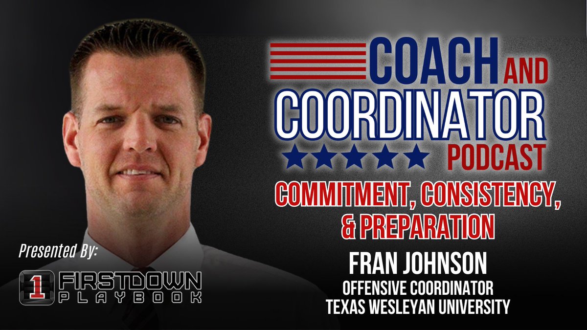 🎙️NEW EPISODE: Fran Johnson, OC, Texas Wesleyan Coach Johnson emphasizes the value of loyalty to a program, the significance of strong relationships, as well as his offensive strategies and go-to teaching tools. Listen on ⤵️ 🍎podcasts.apple.com/us/podcast/com… 🟢open.spotify.com/episode/3qqfQy…