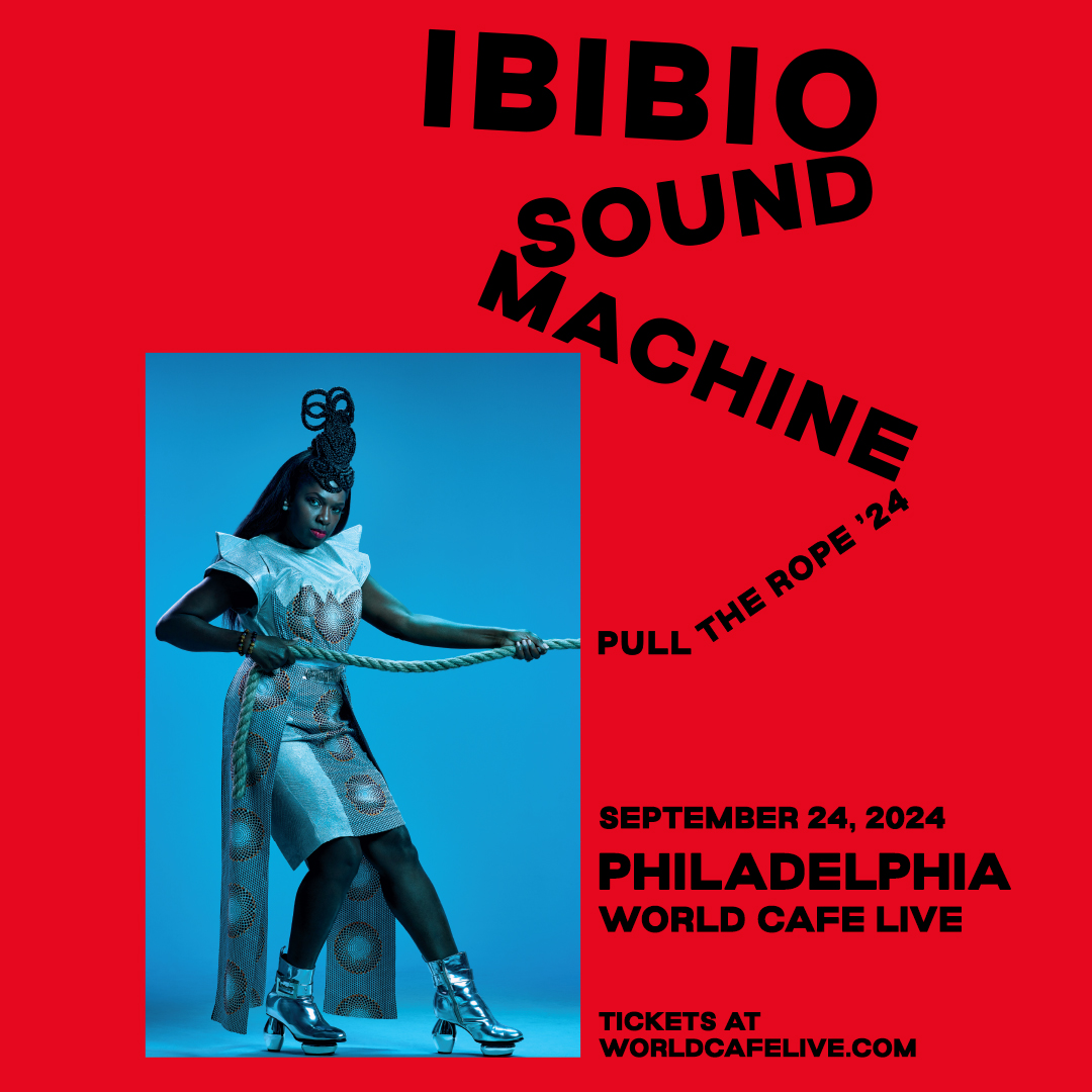 *On Sale Now* Get ready to groove with @IbibioSound in Philly on September 24! Fronted by Nigerian singer Eno Williams, they mix African and electronic elements inspired by the golden era of West-African funk & disco and modern post-punk & electro. Tix: tinyurl.com/7md48kyj