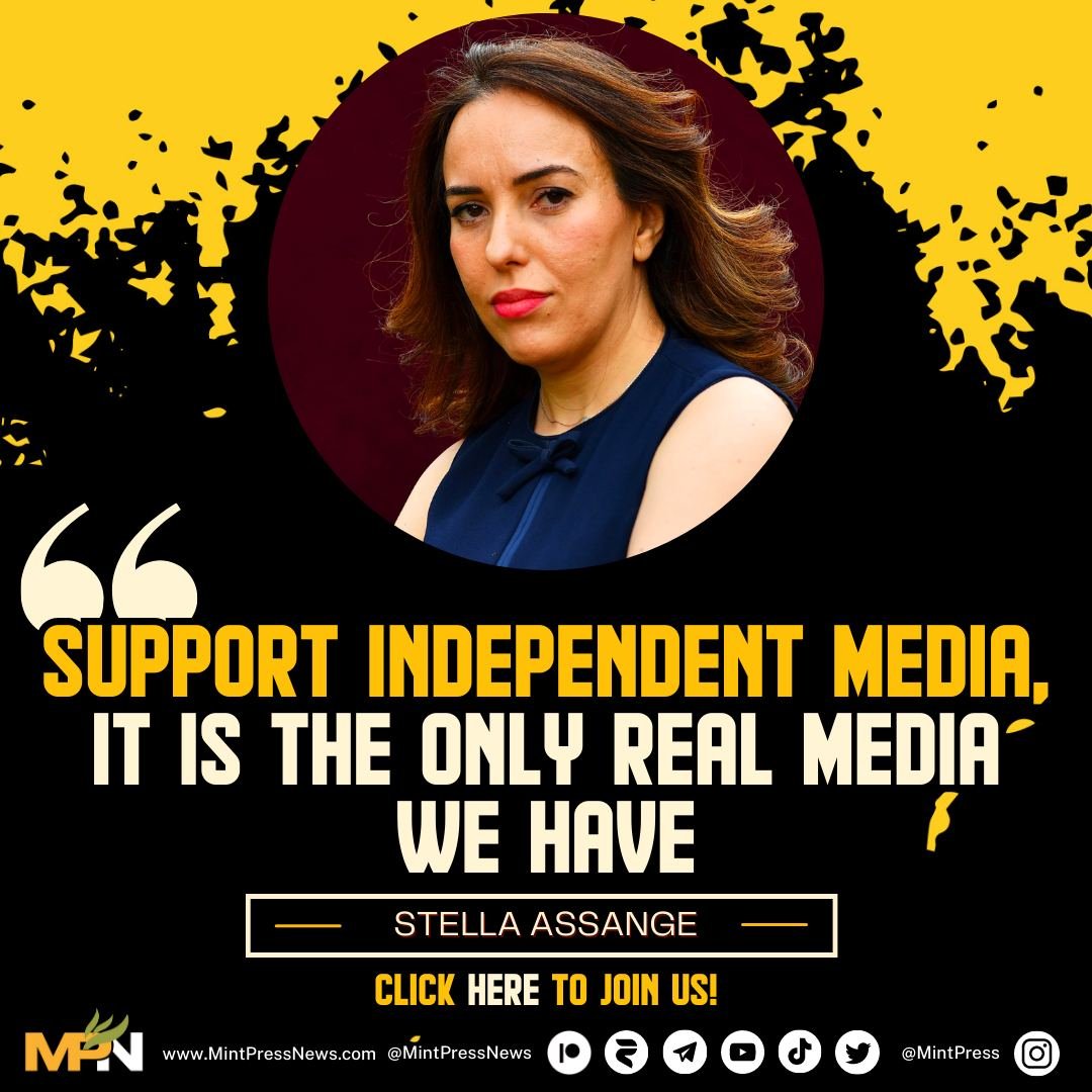 This is Stella Assange. Support MintPress News, they have been doing a fantastic job and have been subjected to censorship because of the amazing work they’re doing. Join their 'Say No to Censorship' campaign and support independent media, it is the only real media we have.…