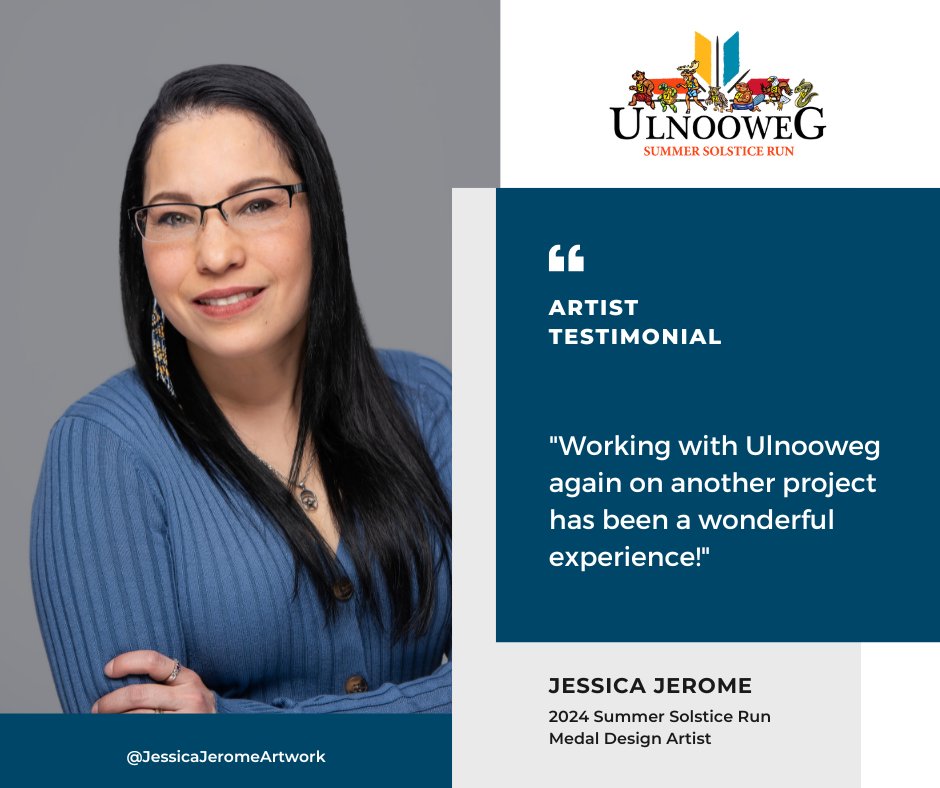 Artist Testimonial! We loved working with Jessica to come up with 2024's Solstice Run Medal Designs! Check out our Facebook page for the full testimonial!