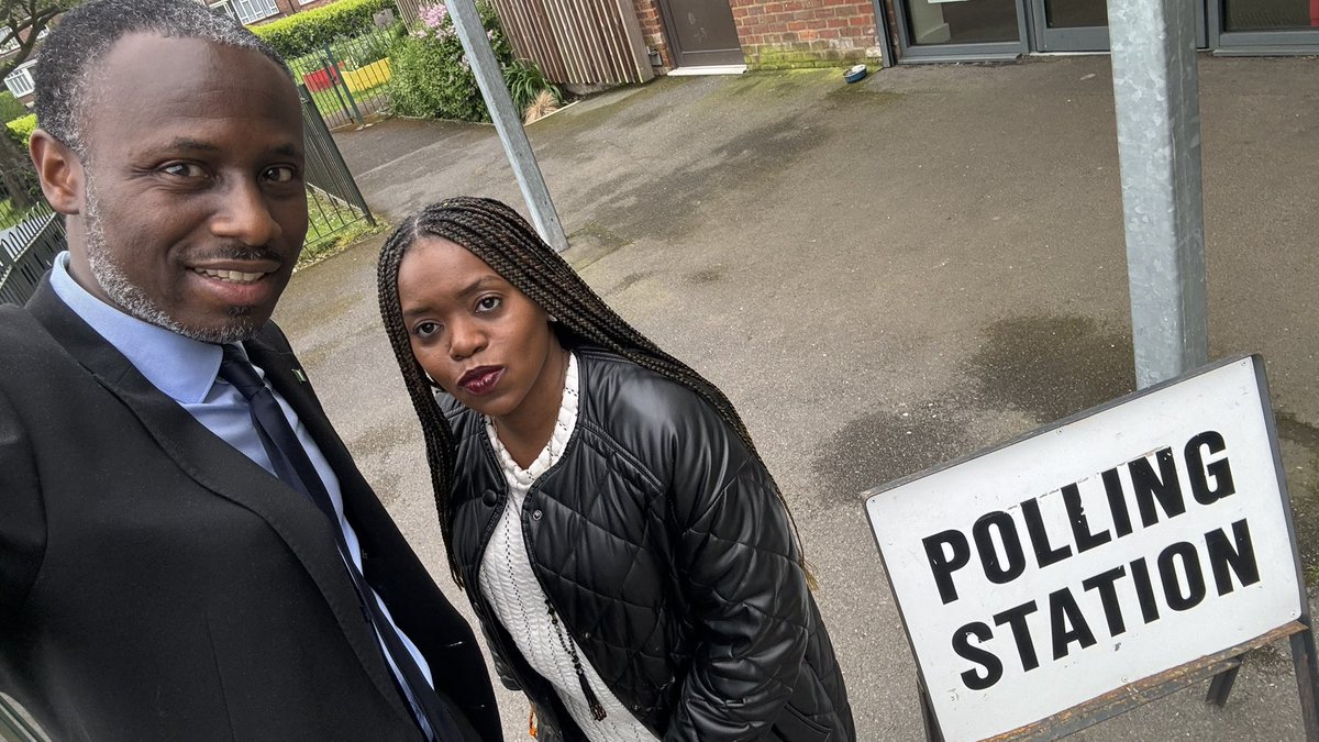 Doing our #CivicDuty in the UK 🇬🇧 local elections today.
The right to #vote 🗳️ is a fundamental human right that we mustn’t miss or shun because #politics impacts everything!
Have you voted? We have! Please do so if you can because our collective future depends on it. 
~#AAO 🇳🇬🇬🇧