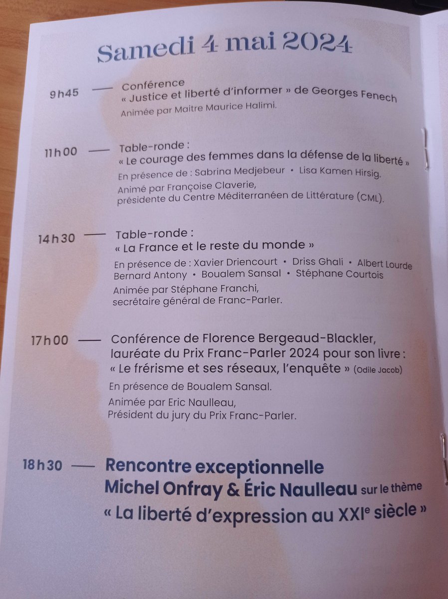 Samedi à 14h30 à Perpignan au Palais des Congrès pour une table-ronde qui s'annonce prometteuse.

#Perpignan