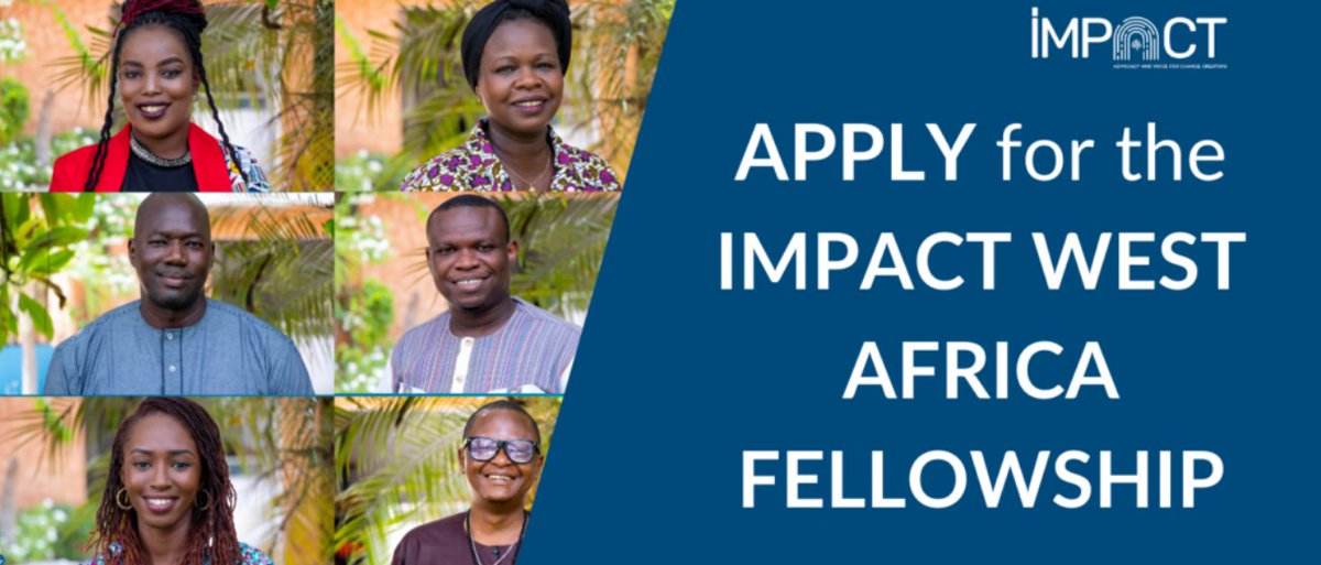 The Aspen Global Innovators Group and Niyel are proud to announce the launch of the Impact West Africa Fellowship program! 🌍✨

Deadline: 14th June, 2024

Details: shorturl.at/BQX58

#ImpactWestAfrica #Fellowship
