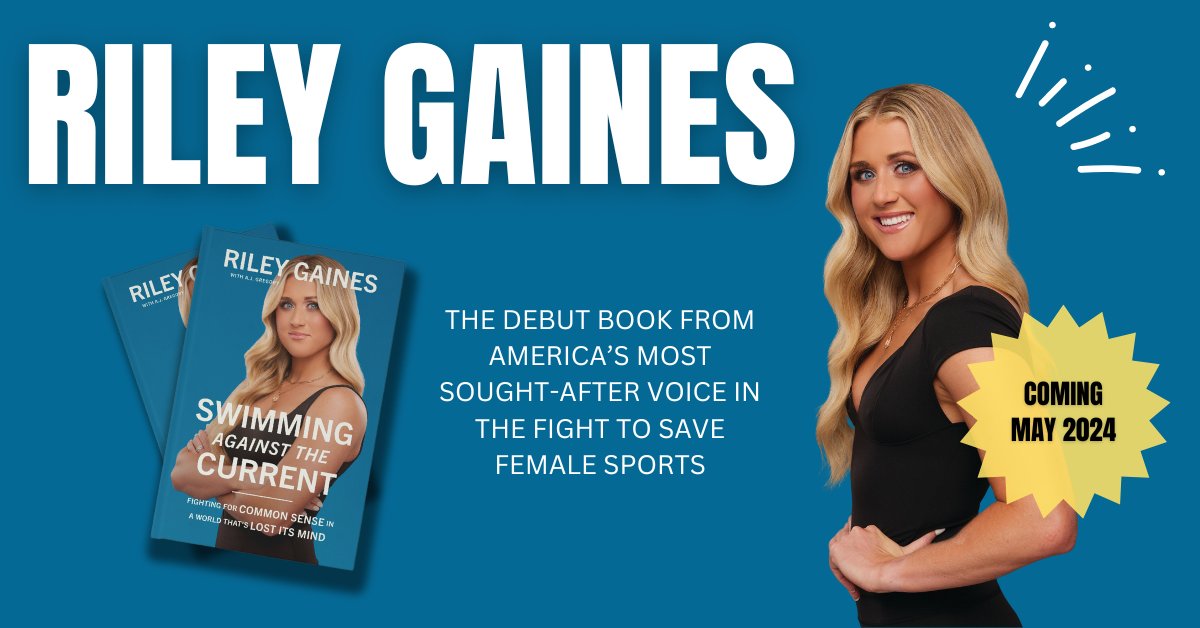 We're just a few weeks away from the release of the highly anticipated, fearless, pro-woman book from @Riley_Gaines_! Who's ready for some truth? bit.ly/RileyGainesBook