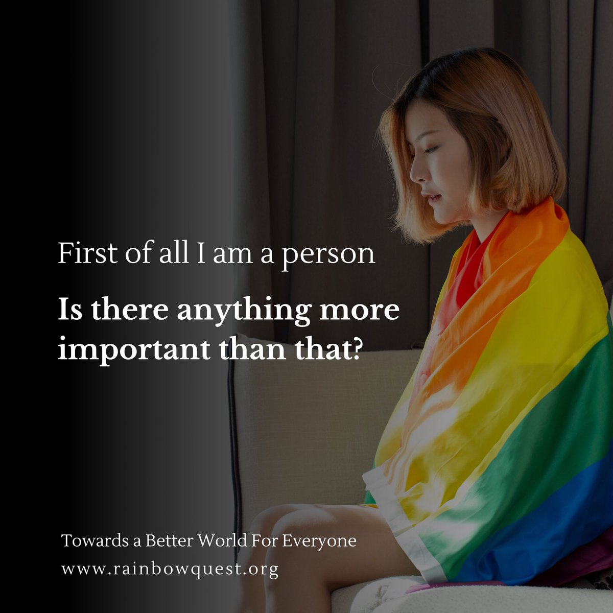 Before anything else, I am simply me. Beyond labels, beyond expectations, I am a person deserving of love, respect, and acceptance. Let's celebrate our shared humanity and embrace each other for who we are. 🏳️‍🌈 #LGBT #Pride #HumanityFirst