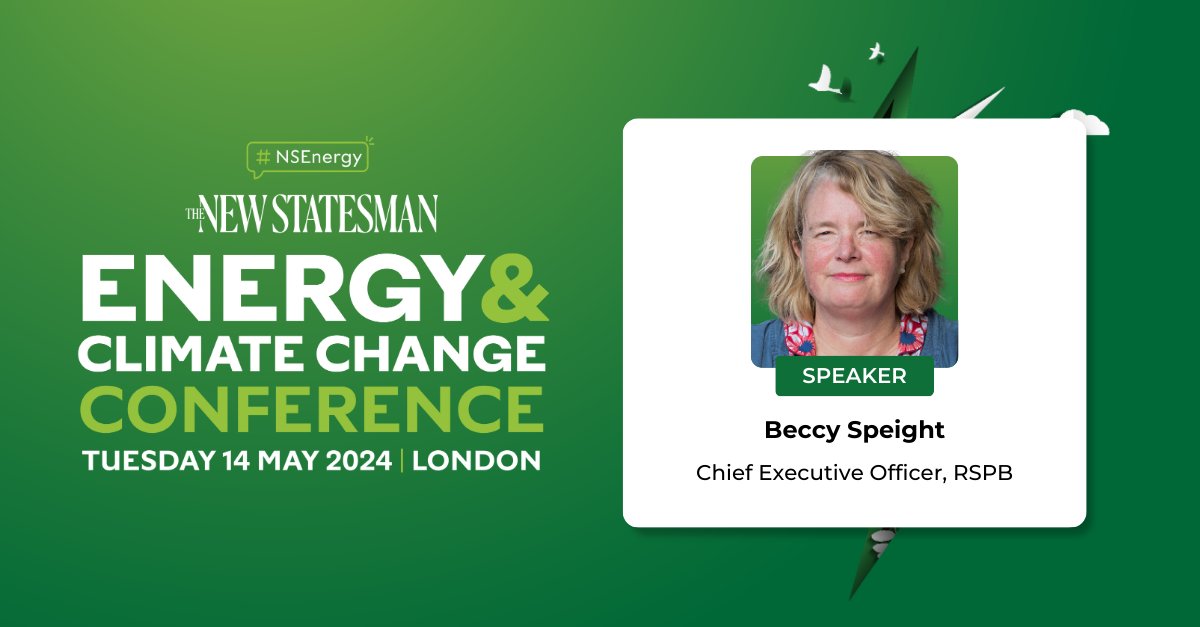 Looking forward to this @NewStatesman event. I'll be on a panel about how we can reduce the risks associated with climate change and will be making the case for nature based solutions. Come and join the discussion! #NSEnergy