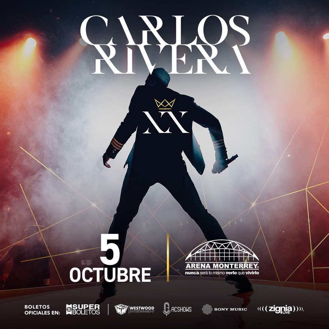 💥 @_CarlosRivera en la #ArenaMonterrey este 5 de Octubre💥 🚨 Comenzamos con nuestra venta general 🚨 Prepárate para vivir una noche muy especial ✨ Adquiere tus boletos en Superboletos➡️ superboletos.com/landing-evento…