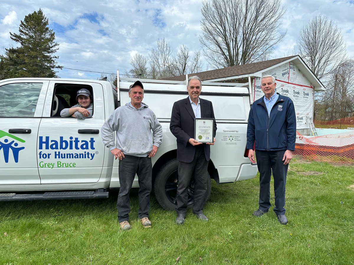 Habitat for Humanity Grey Bruce received a $62,800 capital grant from the provincial government’s Ontario Trillium Foundation for a dedicated vehicle for delivering critical repairs to member families of the Saugeen Ojibway Nation.
Learn more: rickbyersmpp.ca/habitat-for-hu…