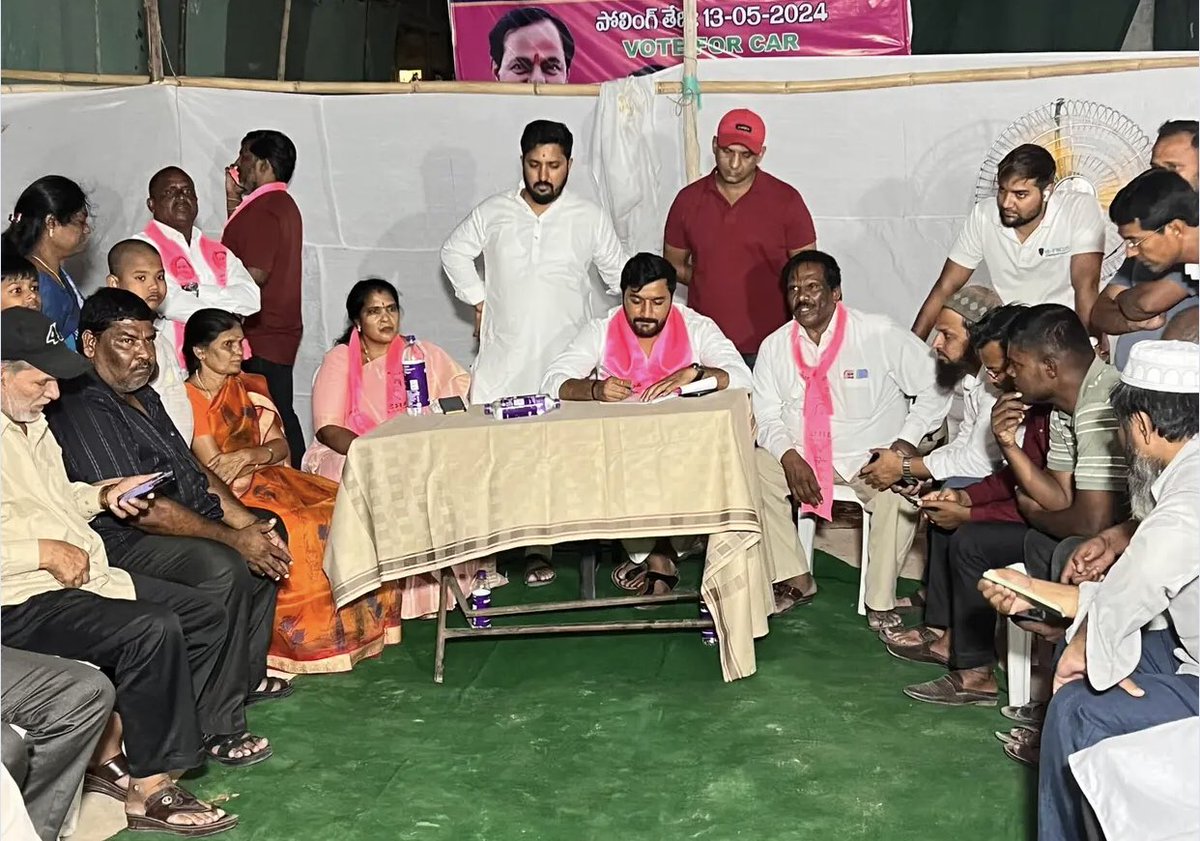 Inaugurated the brand new #BRS party office in the vibrant Somajiguda division within the Khairatabad constituency. 
Shared critical election guidelines and strategies with the enthusiastic party cadre, outlining the roadmap for success in the upcoming #LokSabha elections! 🗳️