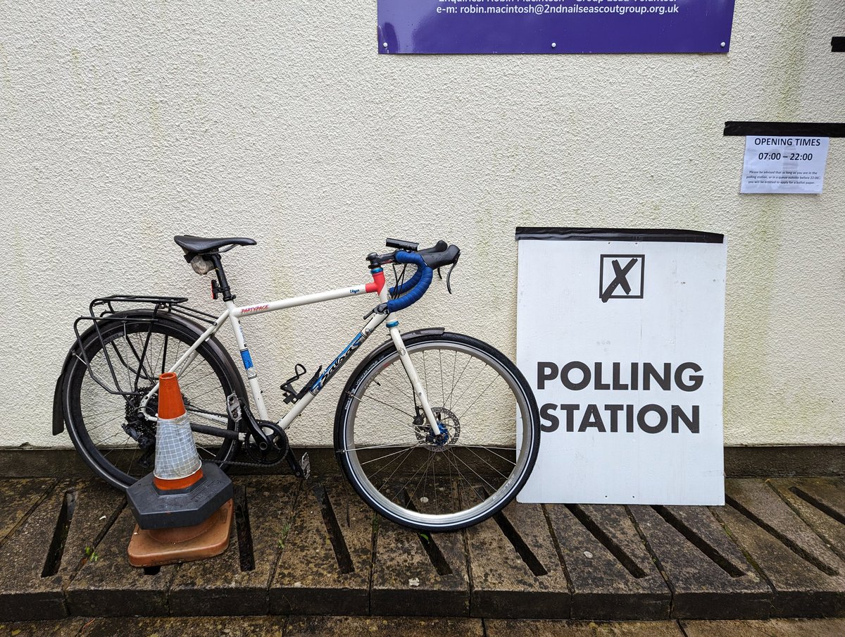 Don't forget your ID! #BikesAtPollingStations