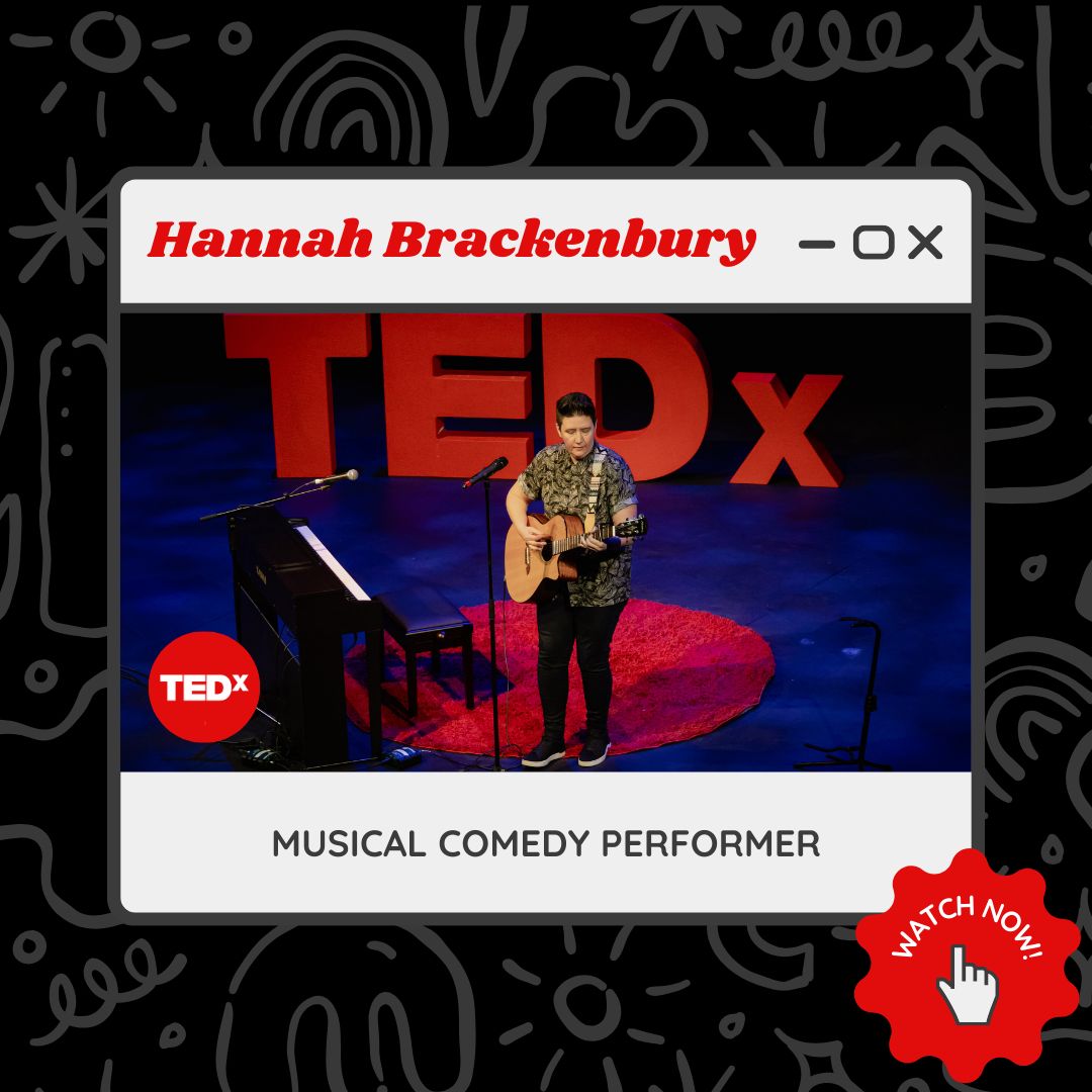 Award-winning musical comedy performer Hannah Brackenbury has been tickling the funny bones of Brighton audiences for over a decade. Watch Hannah's TEDx performance! buff.ly/4bcH2yo