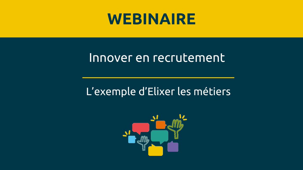 [WEBINAIRE] Vous êtes une entreprise et vous avez des difficultés à recruter ? Diversifiez vos #ressourceshumaines !

Notez la date : jeudi 06 juin de 12h à 13h !

+ d'infos et inscription 👉 lnkd.in/gc_jwW9E