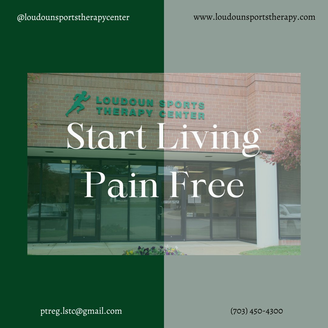 Start living pain free with physical therapy! Your plan of care is specific to your injury, to ensure you reach your goals! Get started today by calling (703) 450-4300!

#LSTC #physcialtherapy #getstartedtoday