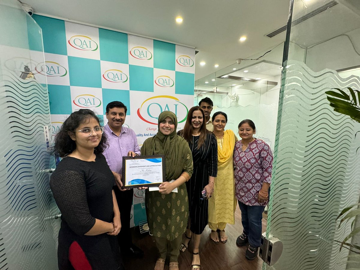 The organisation is lucky to have people who make the organisation achieve a milestone.
We @QAI2017 want to thank our team member Rehma Javeed for her continued efforts in accomplishing 50 Accreditation certificates in ART/ IVF Clinic program.
#ivf #fertility