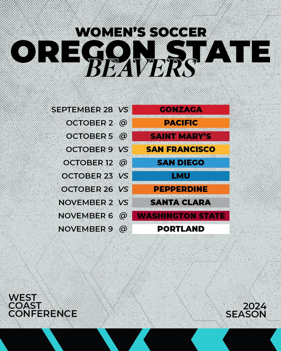 The @BeaverWSoccer 🗓️