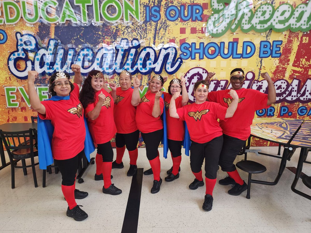I spy our school lunch heroes! 🦸‍♂️ Thanks for fueling our students with the nutrition they need to keep learning every day. 🍎💪 #SchoolLunchHeroDay