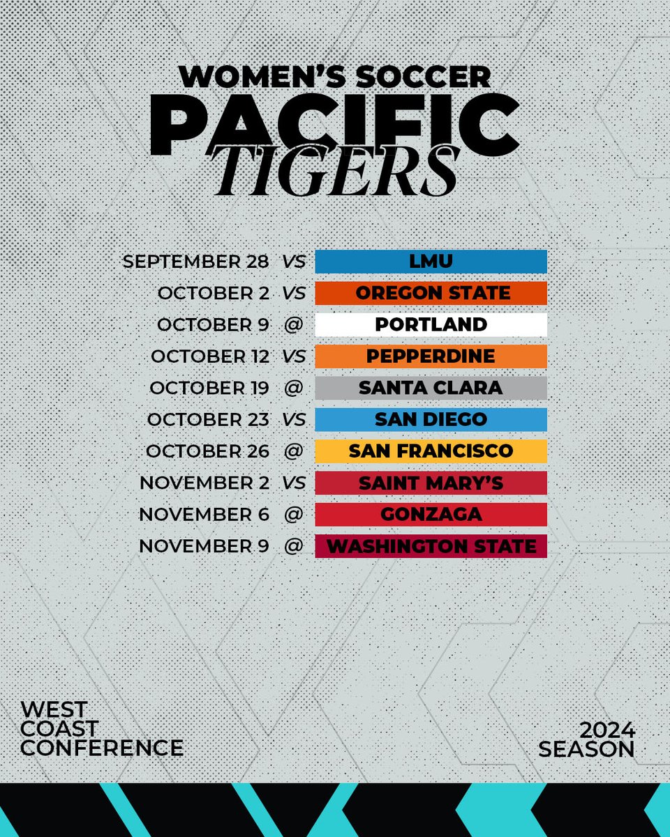 The @PacificWSoccer 🗓️