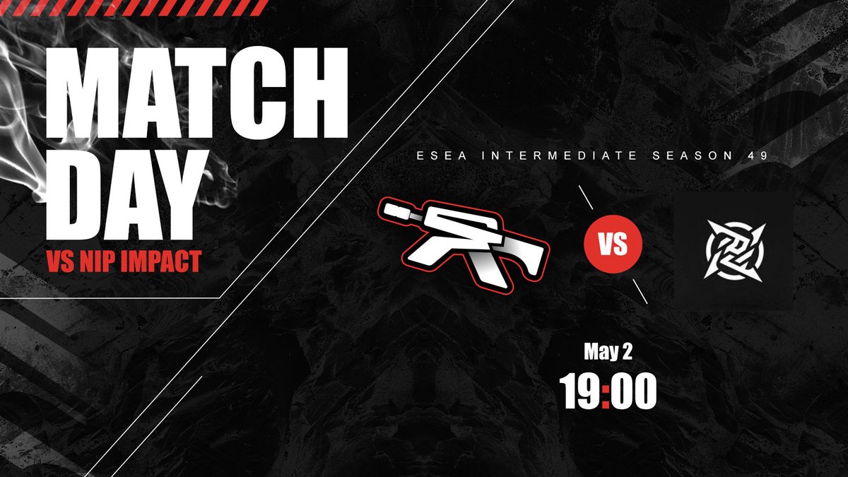 Today we play against <a href="/NIPCS/">NIP CS</a> Impact in <a href="/ESEA/">ESEA League</a> Intermediate!