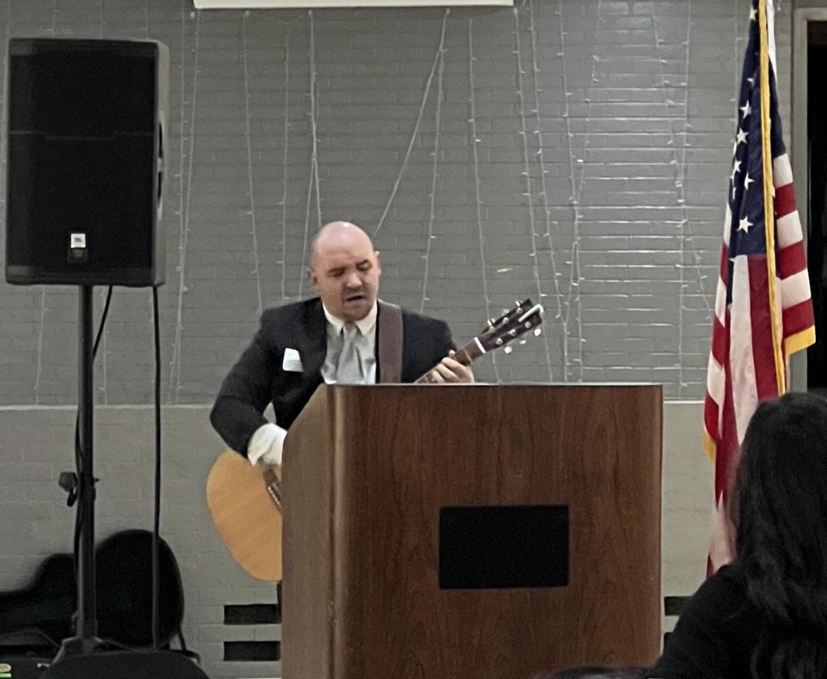 300__Spartans's tweet photo. Had a great start to my day at the Mayor’s National Day of Prayer breakfast.  Pastor Seppo plays a mean guitar and I’m super proud of Ethan Jones (PHHS 24) the winner of the Kiwanis, Key Club scholarship.
#1PHASD https://t.co/znkZS7ENAQ