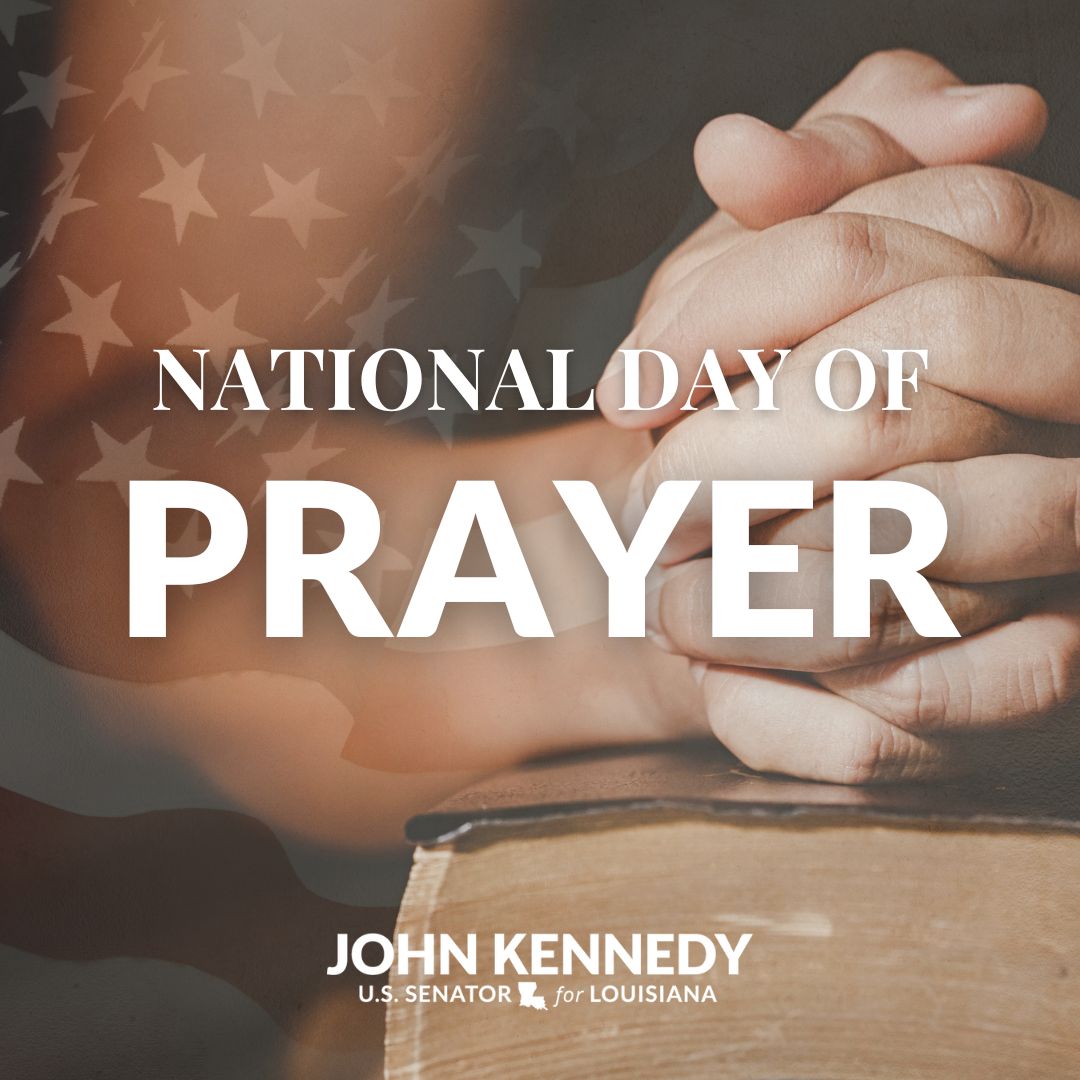 My prayer for Louisiana and America is that we all may find joy and peace. #NationalDayofPrayer