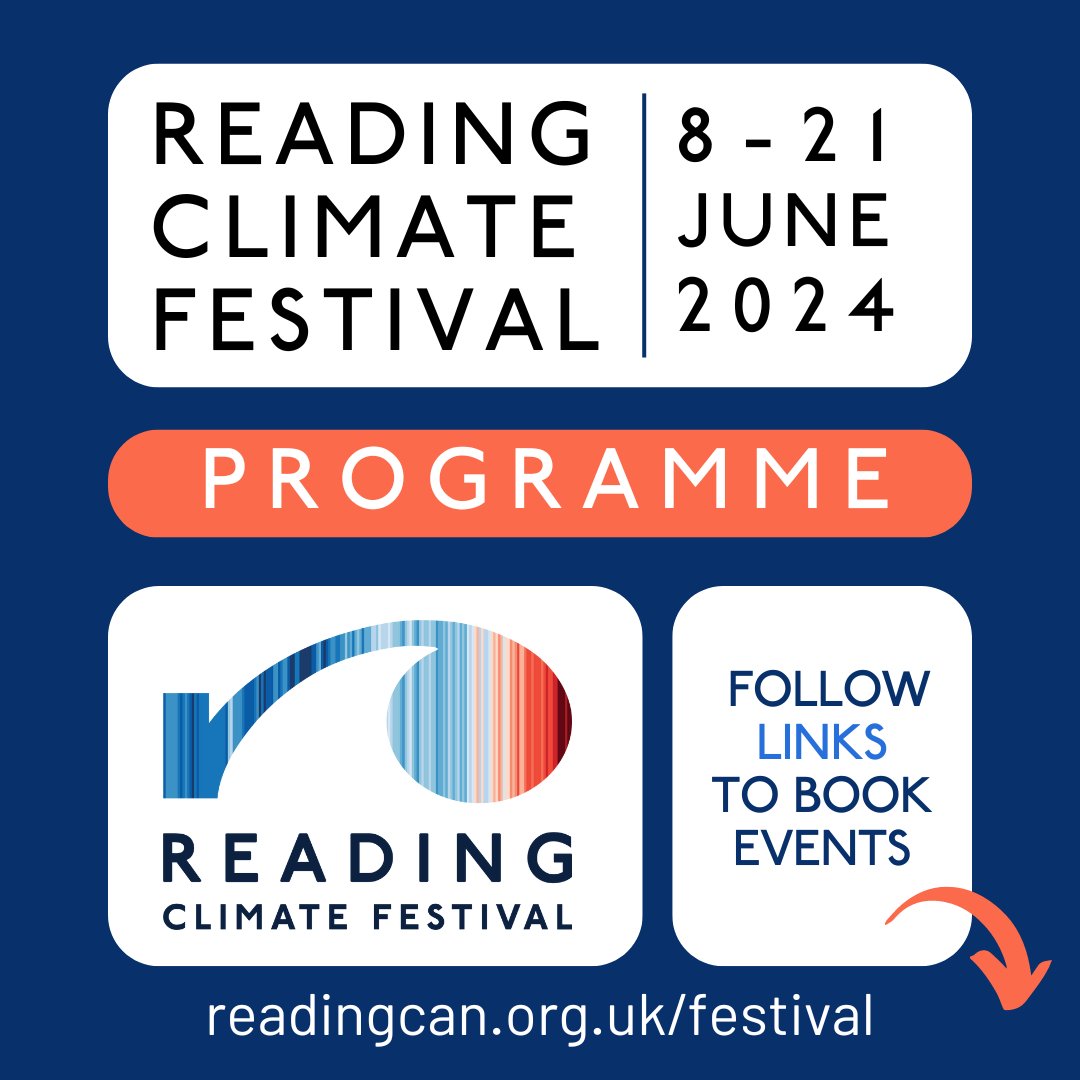 ReadingCAN's tweet image. For the latest version of the #ReadingClimateFestival2024 programme, keep visiting our festival page: 

readingcan.org.uk/festival

In fact... we&apos;ve just added two brilliant FREE workshops for KS3 learners supported by @UniofReading, @ReadingCouncil, @DesignNatureCIC and @StudyUCEM