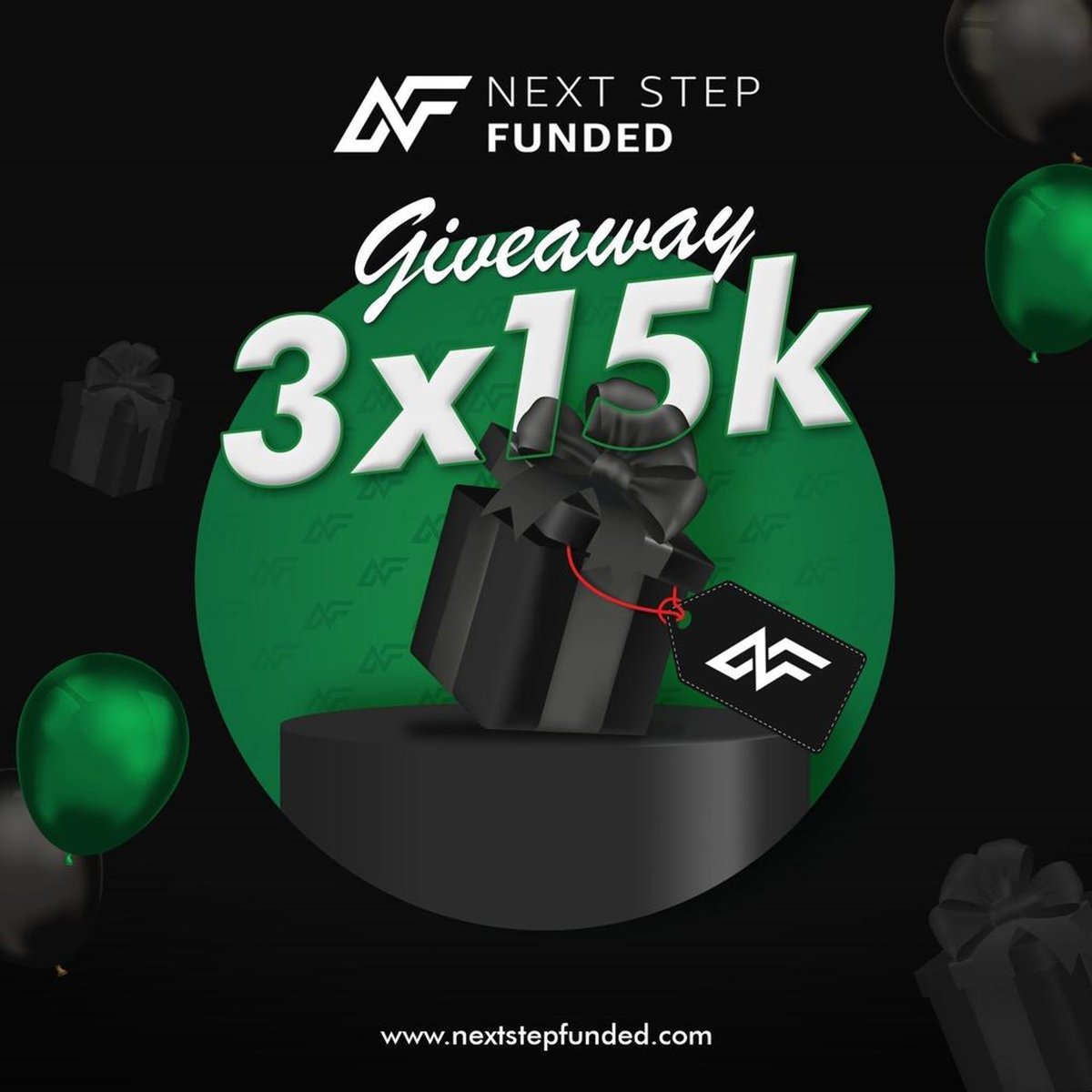 45,000$ Giveaway🎁
 3x$15.000 from Trusted Prop Firm 
🟩Follow @nextstepfunded & @Edgetrackerapp @Sky_Trader7

🟩Also Follow. @BilalKhan_Fx @ronna256 @Realhas_
🟩Like
🟩Repost
🟩Tag 4 traders 💙

End in 5 Days Winners through Twitter Picker.