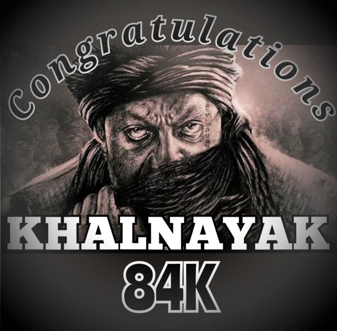 Zarmeenkhan221's tweet photo. Congratulations @KingUmarArmy
❤️ KHALNAYAK❤️
84K 🔥❤️🔥
Masha Allah❤️
#Khalnayak
#Congratulations
#200kLoadingSoon https://t.co/4KkWBsJQCx