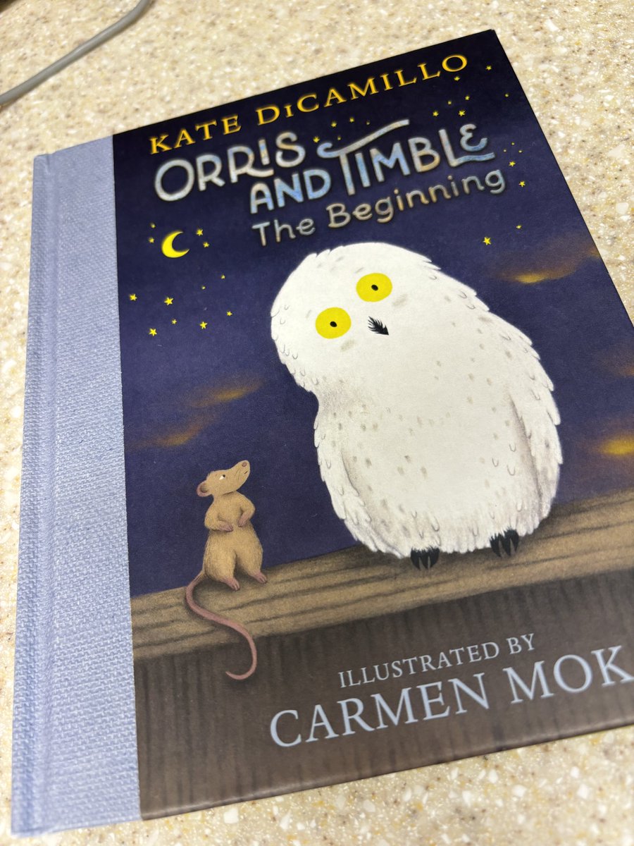 Picked up Orris and Timble by @KateDiCamillo on my way home Tuesday. Shared it with a 1st grade today. I loved it. They loved it. We all agree: new book friends are the best.