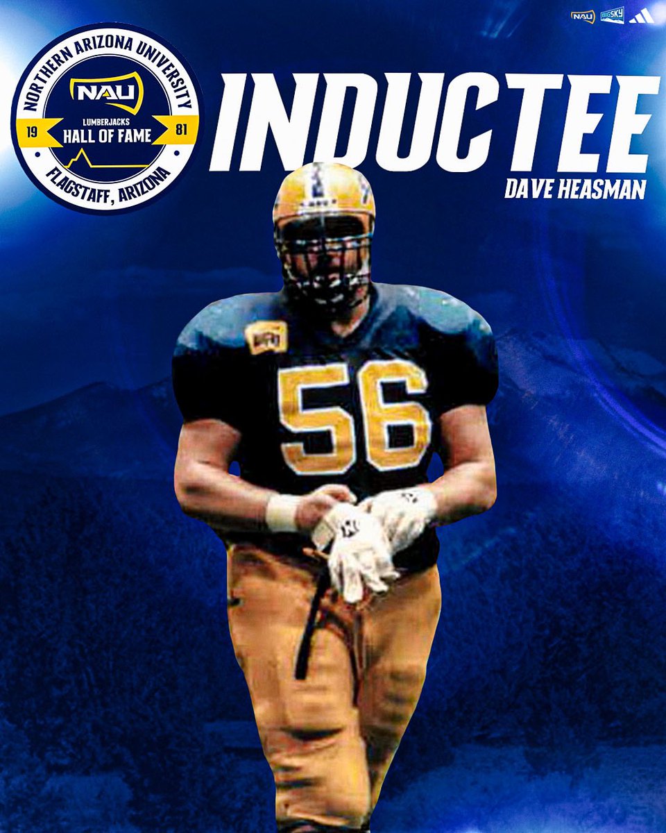 A true Lumberjack legend in the trenches 🪓 Fired up to induct Dave Heasman into our Lumberjack Athletic Hall of Fame on Aug. 30! #RaiseTheFlag