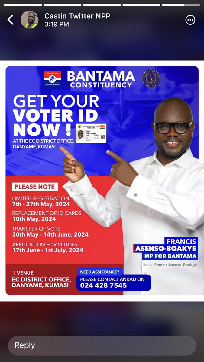 Get Your Voter ID Now!

#ItIsPossible
#Bantama4Asenso