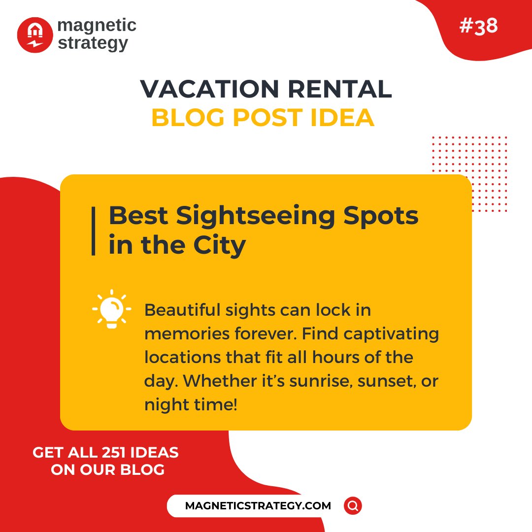 Beautiful sights can lock in memories forever. Find captivating locations that fit all hours of the day. Whether it's sunrise, sunset, or night time! 

#vacationrentals #vacationrentalmanagers #vrm #shorttermrentals #propertymanagers #propertymanagement #blogging #contentideas