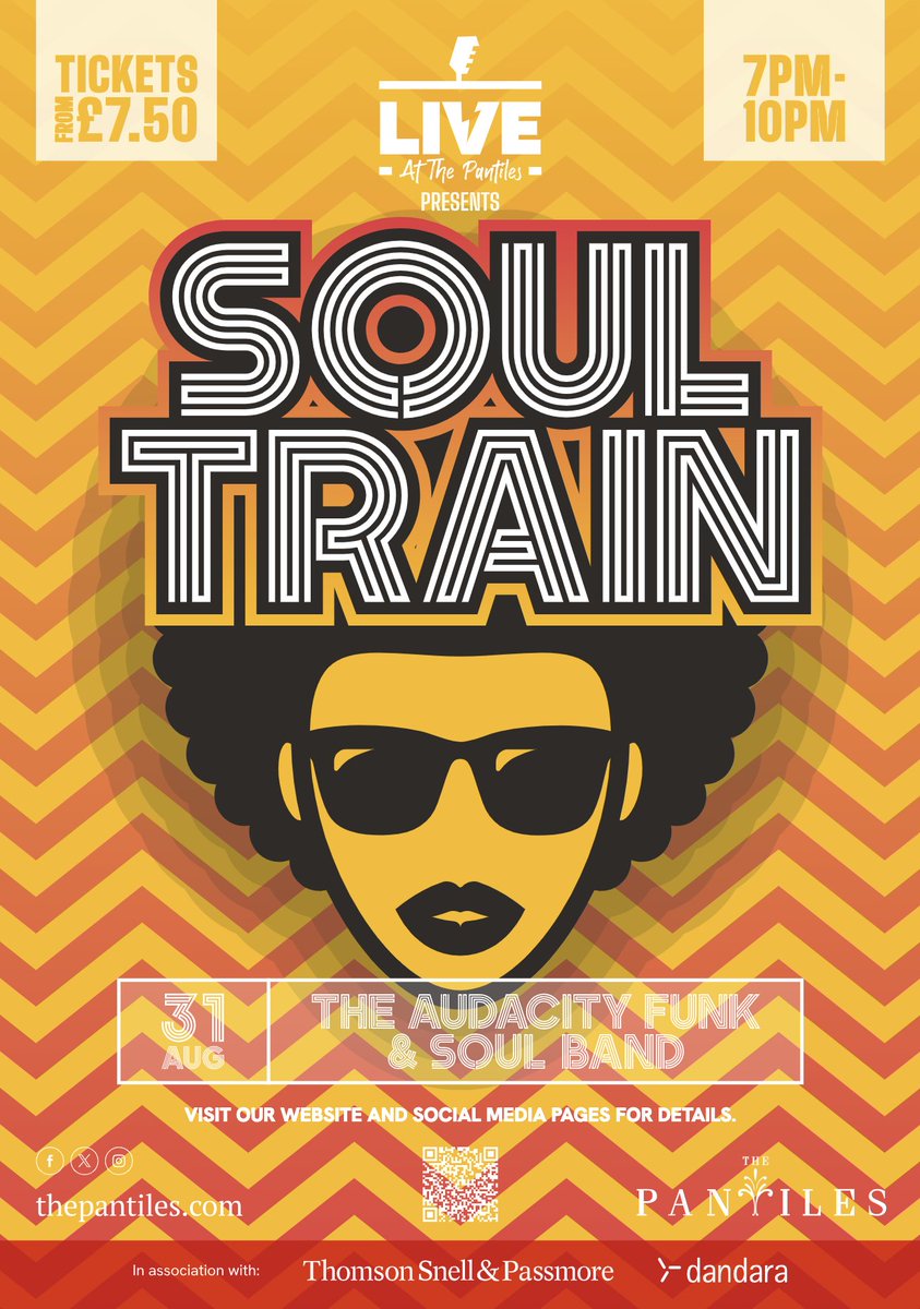 All aboard! The Soul Train is on its way to @ThePantiles!

Check out our groovy posters designed for the event. We can’t wait for this funk-tastic evening! 

#Events #ThePantiles #TunbridgeWells #Kent #Graphics #Design #Artwork