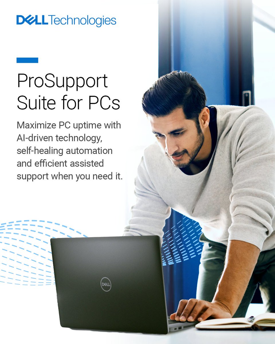 Harness the power of #AI, telemetry and automation to deliver self-healing to your PCs with #ProSupport Plus.

Learn more: 👉 dell.com/prosupportsuit… #iwork4dell
 #iwork4dell