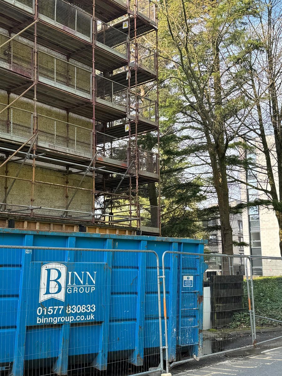 Don’t our skips just get the best views! With a few of our team being Alumni of University of Stirling we are proud to support the renovations of the halls of residence especially during this monumental year of Stirling’s 900th Anniversary celebrations! #Stirling900