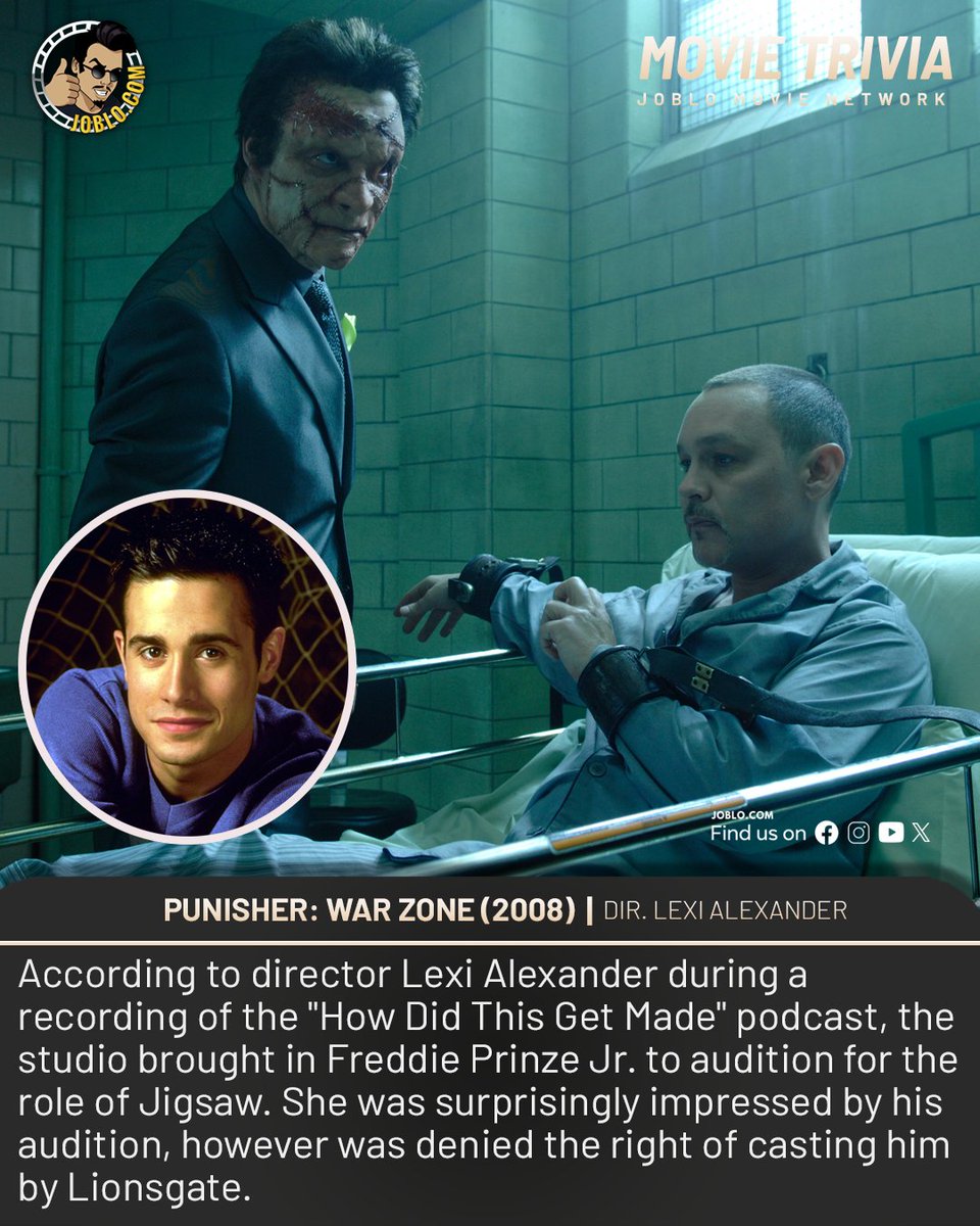 joblocom's tweet photo. Movie Trivia: Punisher: War Zone (2008) 🎥
#JoBloMovies #JoBloMovieNetwork #Movietrivia #Punisher #LexiAlexander https://t.co/A5w4oezpgN