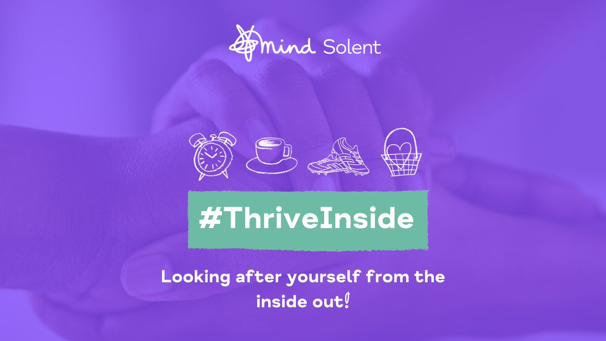 It's Mental Health Awareness Week from 13 - 19 May so throughout this month we will be sharing useful tips and resources to help you look after yourself from the inside out!  #ThriveInside