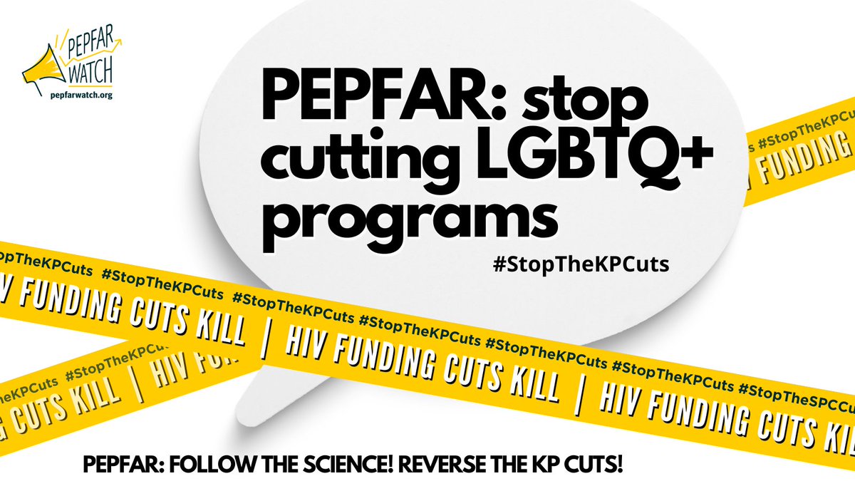 Our communities are under attack, losing vital health services while #PEPFAR slashes funding for crucial #LGBTQ #HIV programs. This must stop. 

@USAmbGHSD, #StopTheKPCuts now!