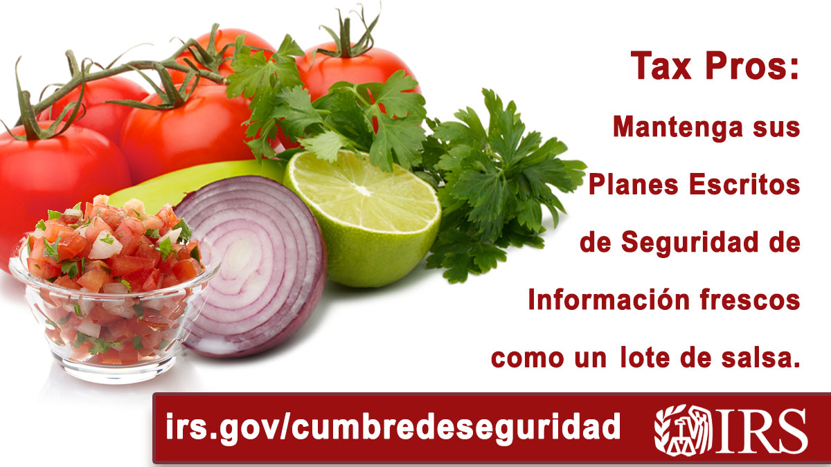 Tener un Plan Escrito de Seguridad de Información protege a empresas #TaxPro y clientes y brinda un plan de acción en caso de un incidente de seguridad. #IRS y la Cumbre de Seguridad tienen consejos para ayudarle a asegurarse que su plan esté actualizado. ow.ly/mkuR50OteAI